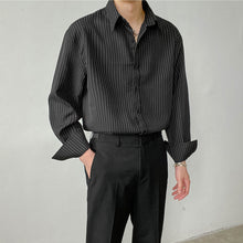 Load image into Gallery viewer, Loose Long-sleeved Casual Striped Shirt