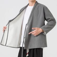 Load image into Gallery viewer, Thickened Diagonal-front Loose-fitting Belted Jacket