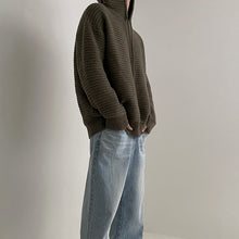 Load image into Gallery viewer, Hooded Knitted Pullover Thick Sweatshirt