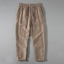 Load image into Gallery viewer, Vertical Striped Retro Thin Linen Loose Harem Pants