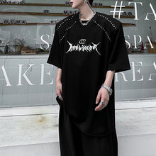 Load image into Gallery viewer, Printed Studded Crew Neck T-shirt