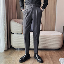 Load image into Gallery viewer, Naples Slim High Waist Suit Pants
