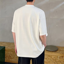 Load image into Gallery viewer, Round Neck Fake Two Piece Casual T-shirt