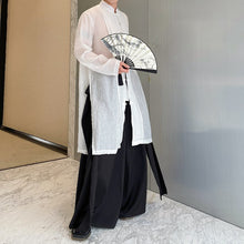 Load image into Gallery viewer, Gauze Trench Coat Long Shirt