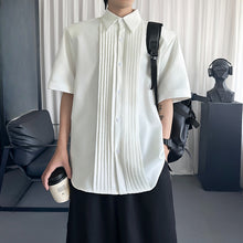 Load image into Gallery viewer, Pleated Shirt Casual T-shirt