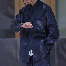 Load image into Gallery viewer, Japanese Loose Big Pocket Shirt