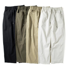 Load image into Gallery viewer, Elastic Waist Drawstring Loose Straight Leg Pants