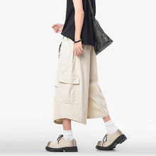 Load image into Gallery viewer, Loose Straight Wide-leg Casual Cropped Trousers