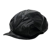 Load image into Gallery viewer, Dark Irregular Pleated PU Octagonal Hat

