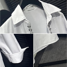 Load image into Gallery viewer, Deep V-neck Loose-fitting Sequin Shirt