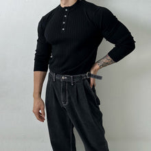 Load image into Gallery viewer, Slim Fit Long Sleeve Knitted T-shirt