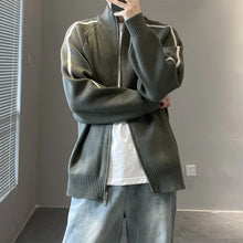 Load image into Gallery viewer, Stand Collar Loose Knit Cardigan