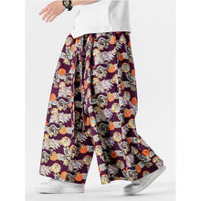 Load image into Gallery viewer, Straight Culottes, Loose Printed Trousers