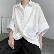 Load image into Gallery viewer, Cross Hem Irregular Shirt