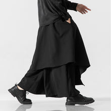 Load image into Gallery viewer, Fake Two Piece Loose Irregular Culottes Harem Pants