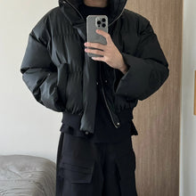 Load image into Gallery viewer, Winter Solid Stand Collar Thickened Pu Leather Cotton Jacket