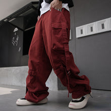 Load image into Gallery viewer, Ribbon Functional Wide-leg Loose Trousers