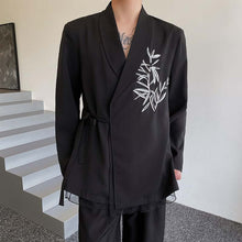 Load image into Gallery viewer, Embroidered Lace Mesh Stitching False Thin Suit Jacket