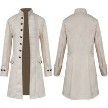 Load image into Gallery viewer, Retro Medieval Stand Collar Trench Coat