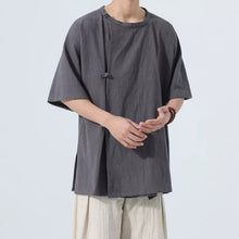 Load image into Gallery viewer, Retro Button-down Short-sleeved Shirt