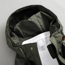 Load image into Gallery viewer, Retro Loose-fitting Mid-length Hooded Trench Coat