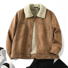 Load image into Gallery viewer, Suede Vintage Plus Velvet Warm Jacket
