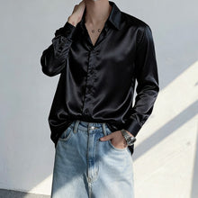 Load image into Gallery viewer, Shiny Satin Shirt Stage Performance Shirt
