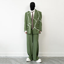 Load image into Gallery viewer, Cracked Patchwork Loose Casual Suit Jacket