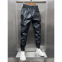 Load image into Gallery viewer, PU Plus Velvet Leather Slim-Fitting Pants