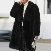 Load image into Gallery viewer, Winter Long Thick Faux Plush Coat