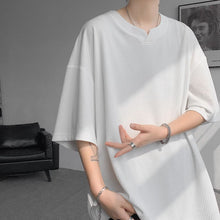 Load image into Gallery viewer, V-neck Ice Silk Loose Short-sleeved T-shirt