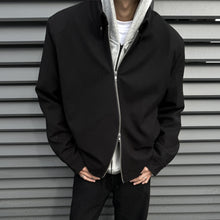 Load image into Gallery viewer, Padded Shoulder Cropped Bomber Jacket