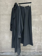 Load image into Gallery viewer, Retro Deconstructed Windbreaker Irregular Cardigan Elastic Waist Wide Leg Pants