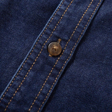 Load image into Gallery viewer, Japanese Retro Patchwork Plaid Denim Shirt