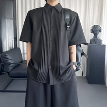 Load image into Gallery viewer, Pleated Shirt Casual T-shirt