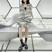 Load image into Gallery viewer, Zebra Print Sleeveless Casual Suit