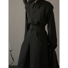 Load image into Gallery viewer, Adjustable Waistband Slits Long Shirt