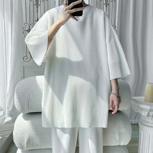 Load image into Gallery viewer, Pleated V-neck T-shirt