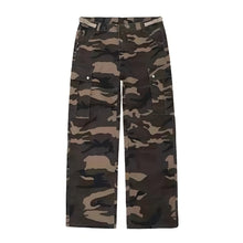 Load image into Gallery viewer, Loose Straight Big Pocket Pants