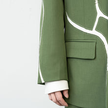 Load image into Gallery viewer, Cracked Patchwork Loose Casual Suit Jacket
