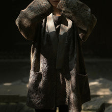 Load image into Gallery viewer, General Python Pattern Jacquard Cardigan Zen Taoist Robe