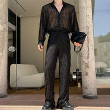 Load image into Gallery viewer, Stage Tassels Sequins Tops Pants Suits