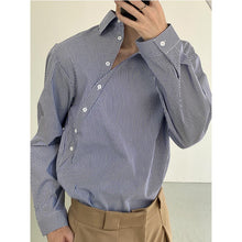 Load image into Gallery viewer, Blue Striped Loose Fit Shirt