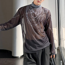 Load image into Gallery viewer, Loose Bead Print Slim Fit Long Sleeve Shirt