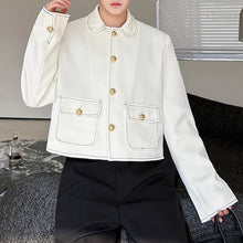Load image into Gallery viewer, Solid Color Lapel Short Jacket