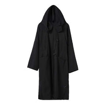 Load image into Gallery viewer, Black Loose Hooded Jacket