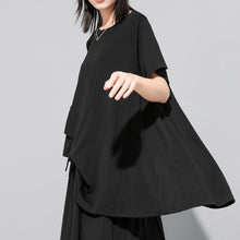 Load image into Gallery viewer, Women's Batwing Loose-fitting Waist Patchwork T-shirt