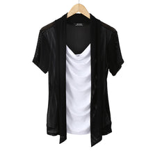 Load image into Gallery viewer, Fake Two-Piece Cutout Short Sleeve T-Shirt