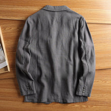 Load image into Gallery viewer, American Retro Casual Linen Blazer