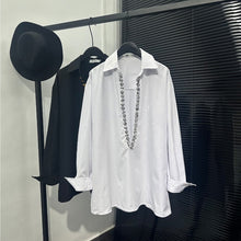 Load image into Gallery viewer, Deep V-neck Loose-fitting Sequin Shirt